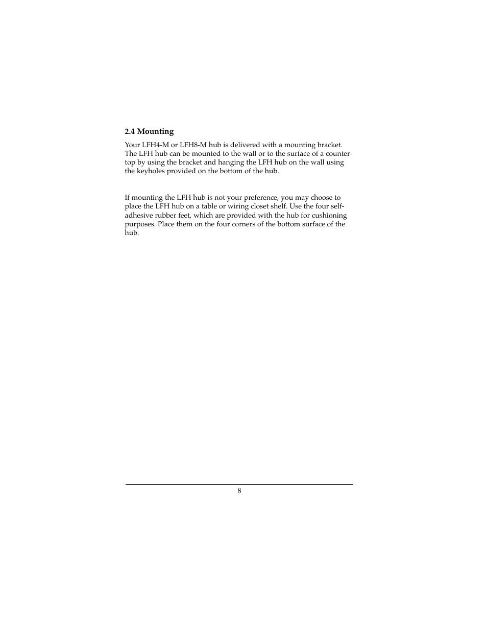 Lantronix MINI FAST LFH4-M User Manual | Page 9 / 18