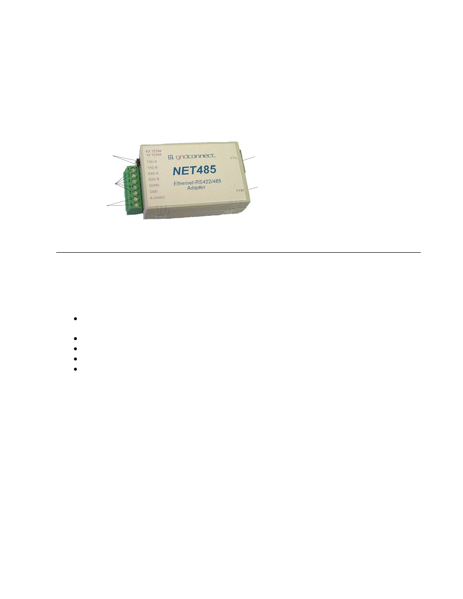 Introduction, Protocol support, Introduction -1 | 1 protocol support -1, Figure 4 - main features -1, 1 protocol support | Lantronix Device Server MSS 485 User Manual | Page 17 / 74