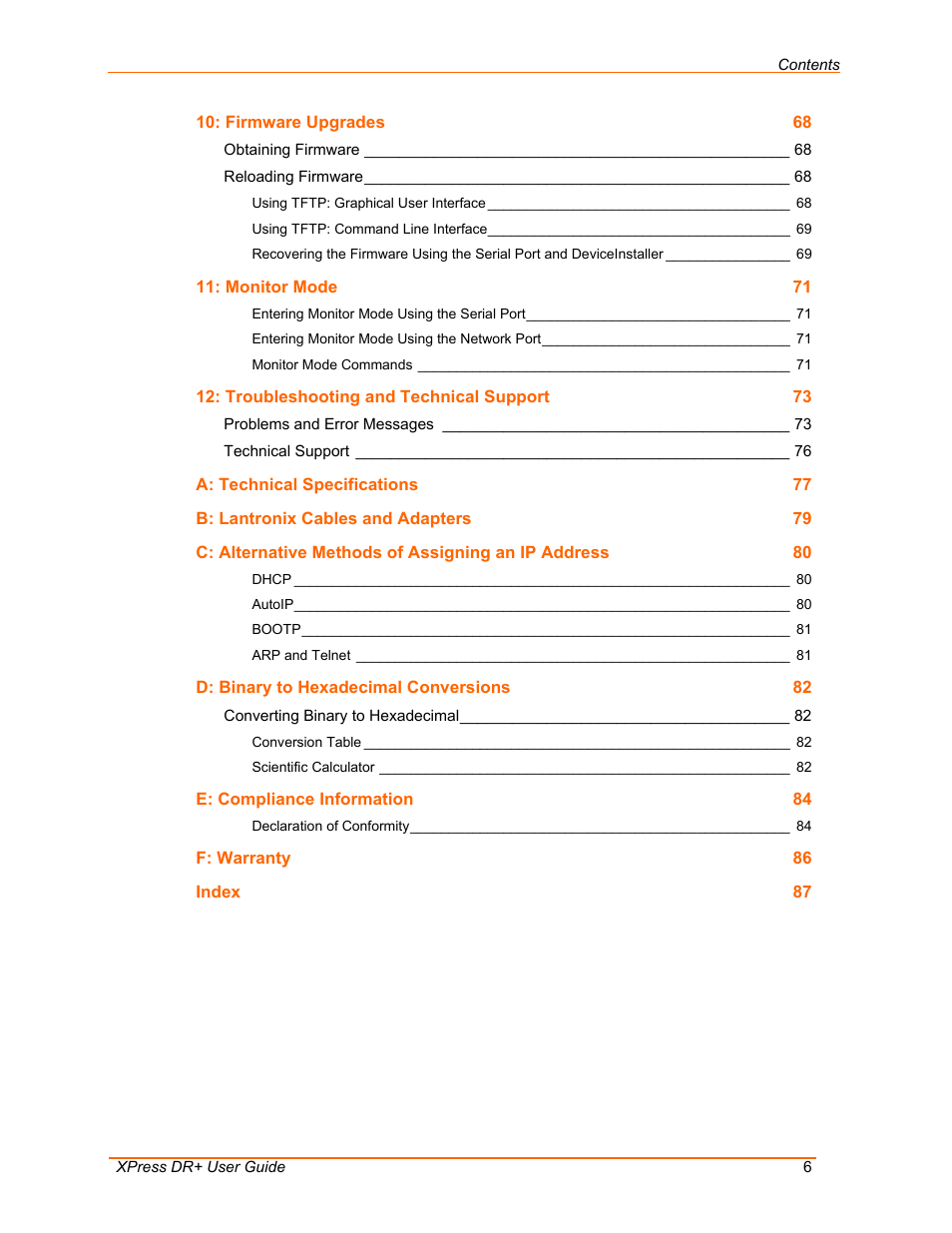 Lantronix 900-422 User Manual | Page 6 / 87