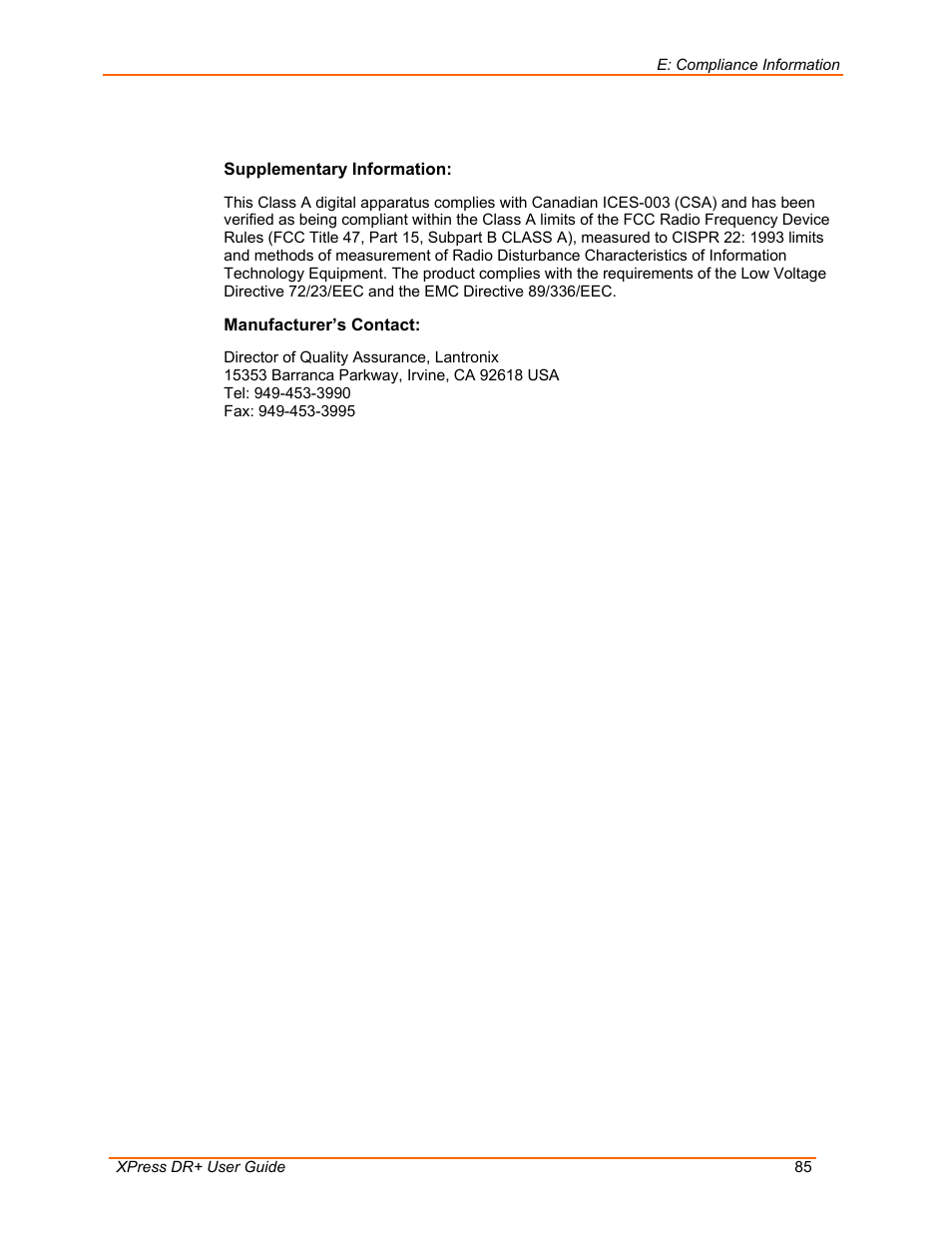 Lantronix 900-422 User Manual | Page 85 / 87