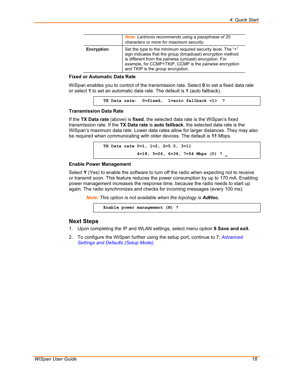 Lantronix WiSpan User Manual | Page 18 / 48