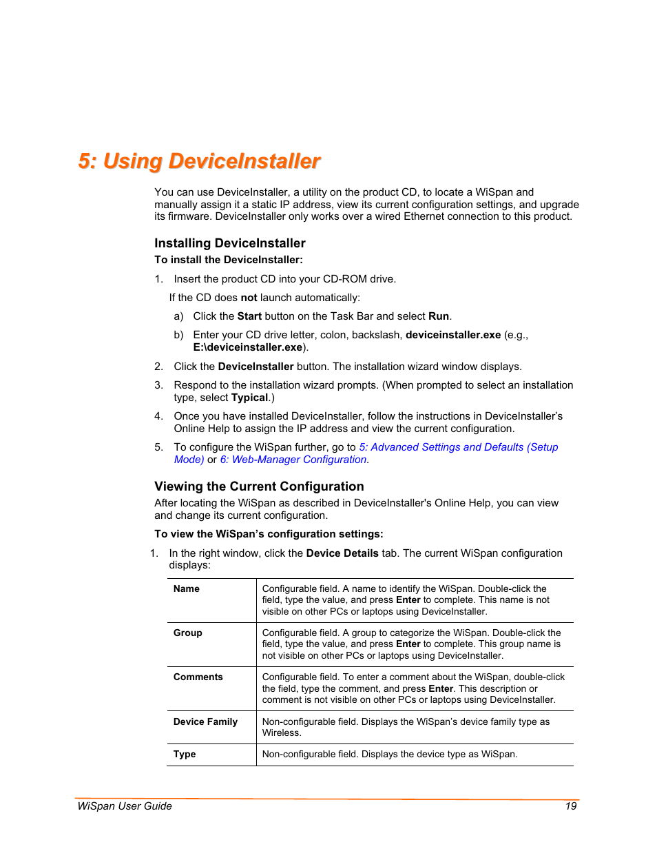 Lantronix WiSpan User Manual | Page 19 / 48