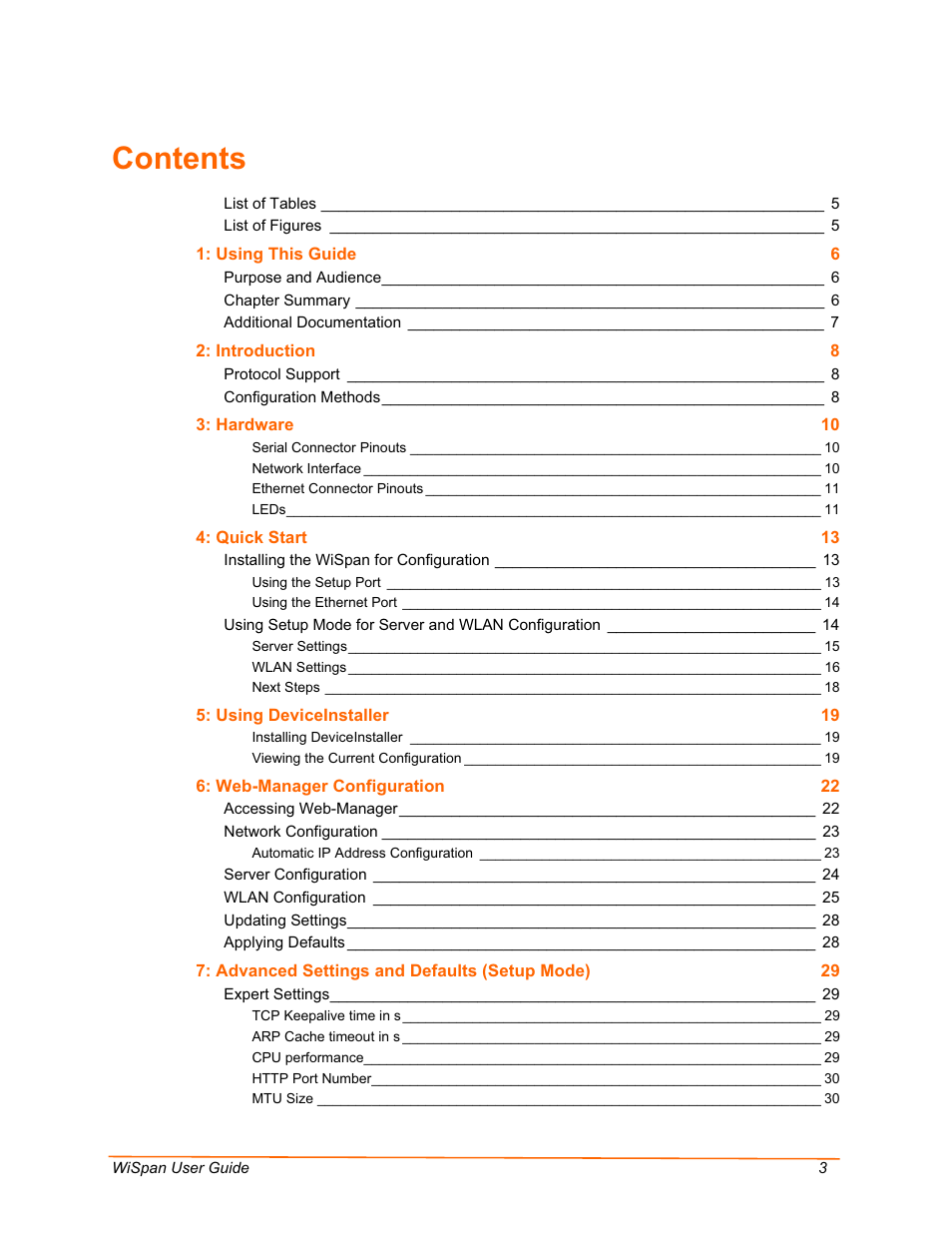 Lantronix WiSpan User Manual | Page 3 / 48