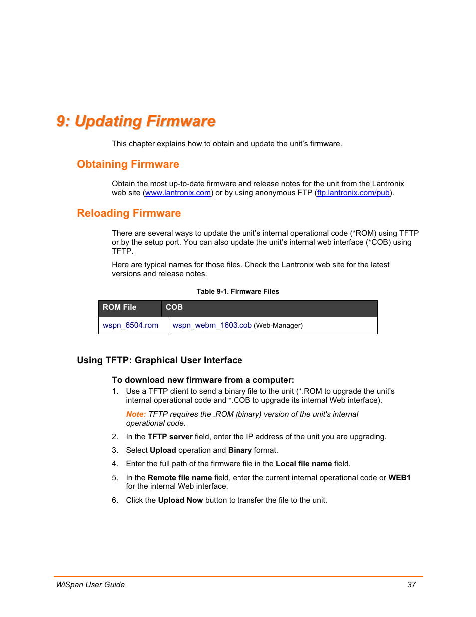 Lantronix WiSpan User Manual | Page 37 / 48