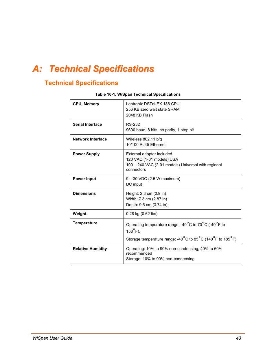 Lantronix WiSpan User Manual | Page 43 / 48