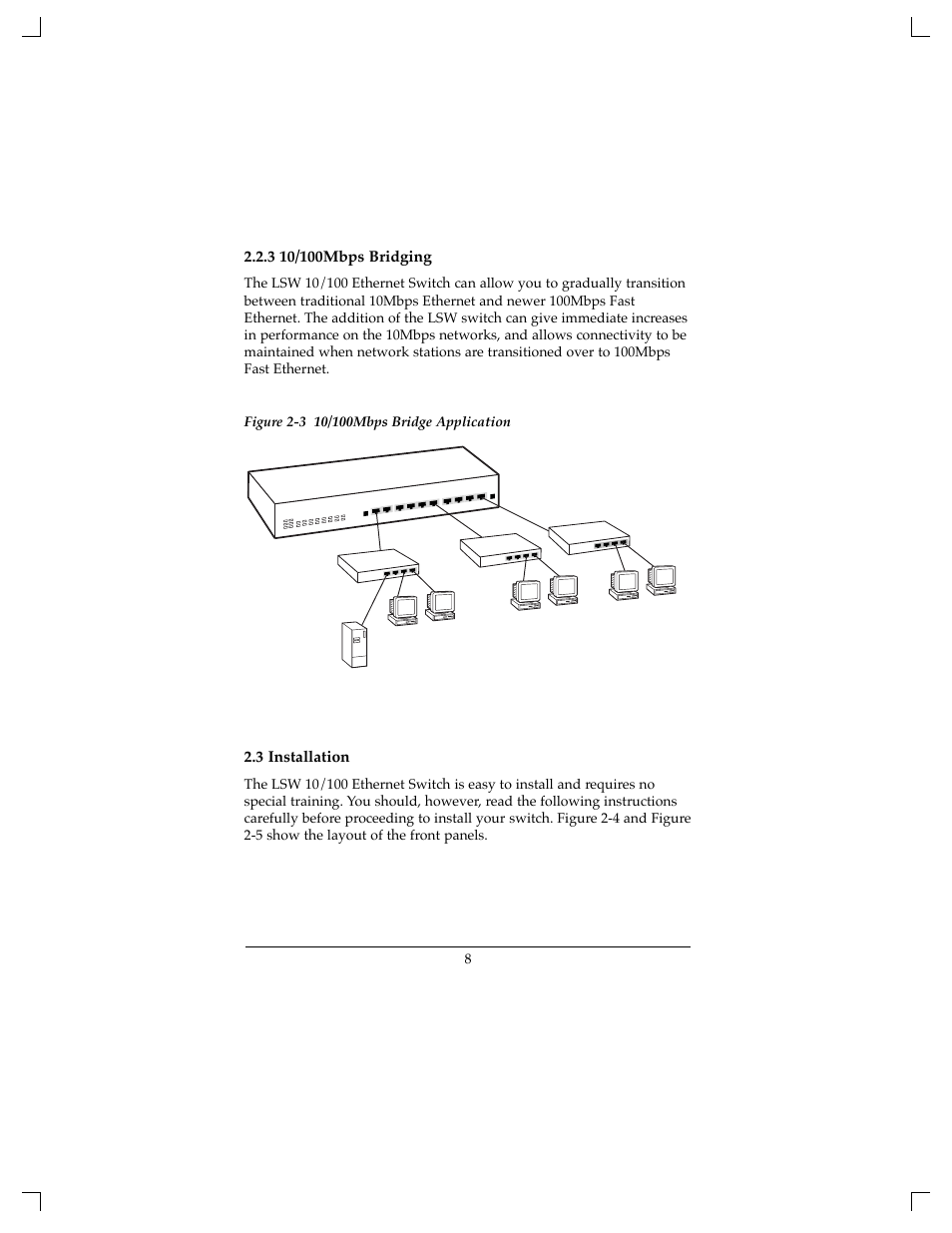 3 installation | Lantronix LSW2F8 User Manual | Page 9 / 18