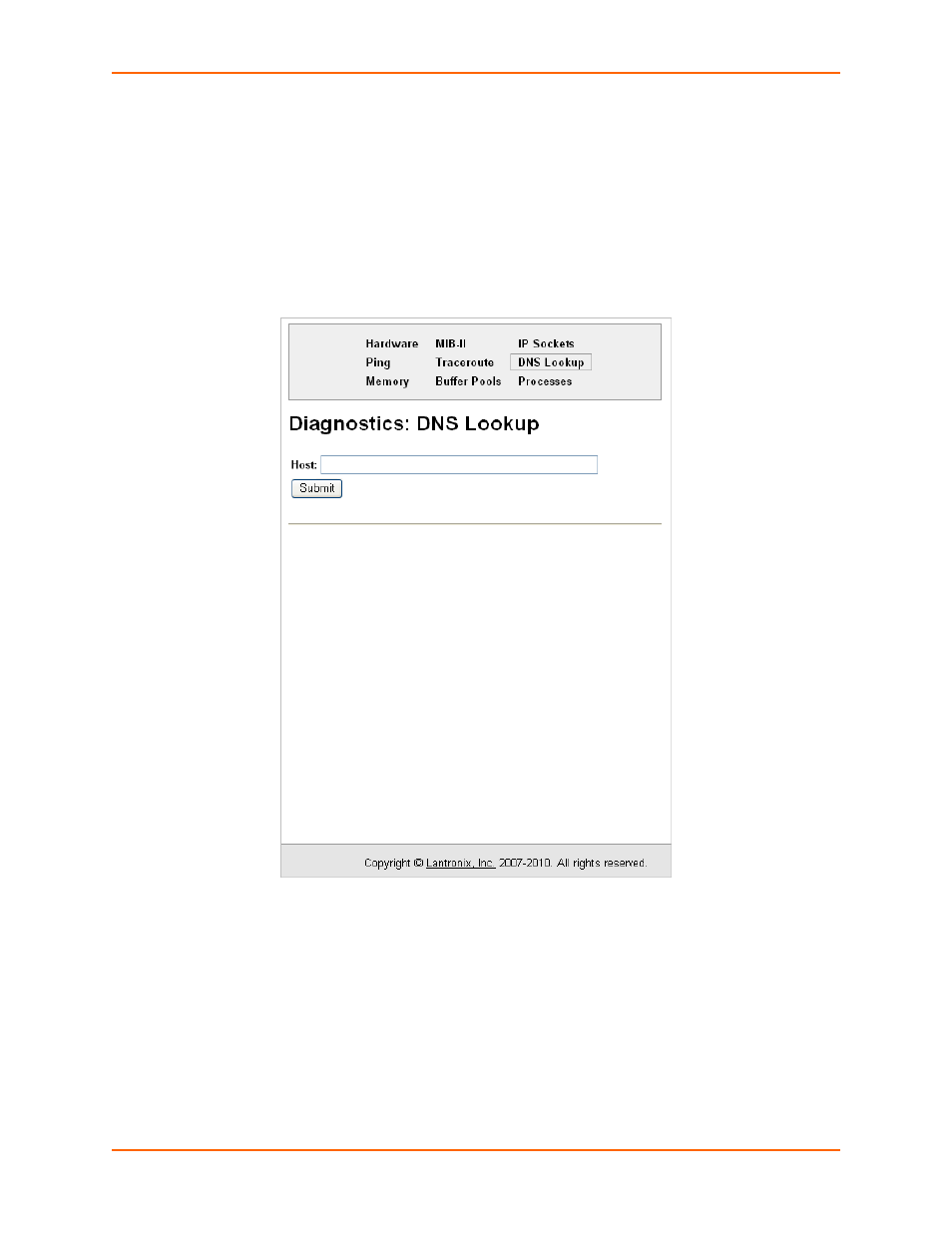 Dns lookup | Lantronix XPort AR User Manual | Page 110 / 142