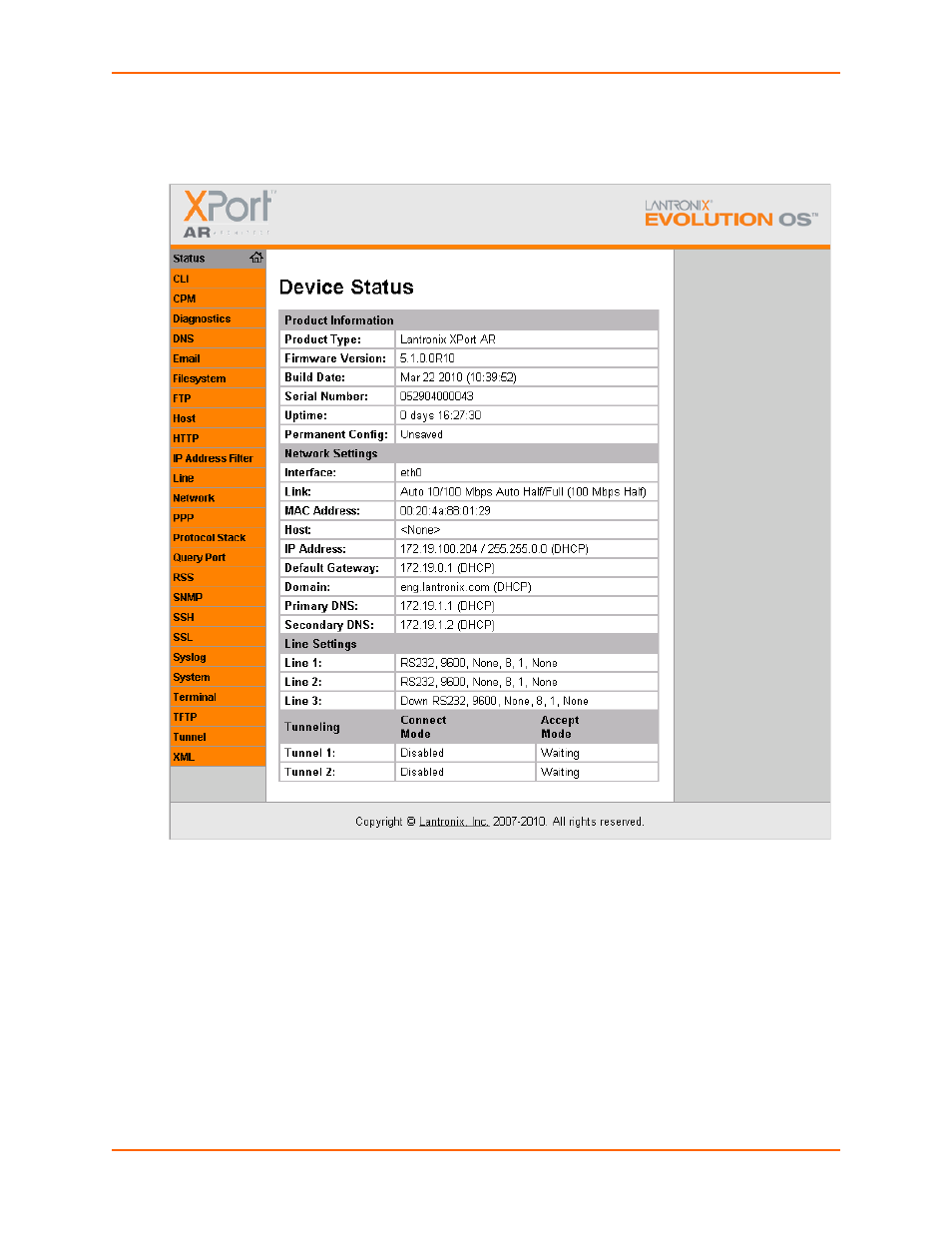 Figure 4-1 | Lantronix XPort AR User Manual | Page 24 / 142