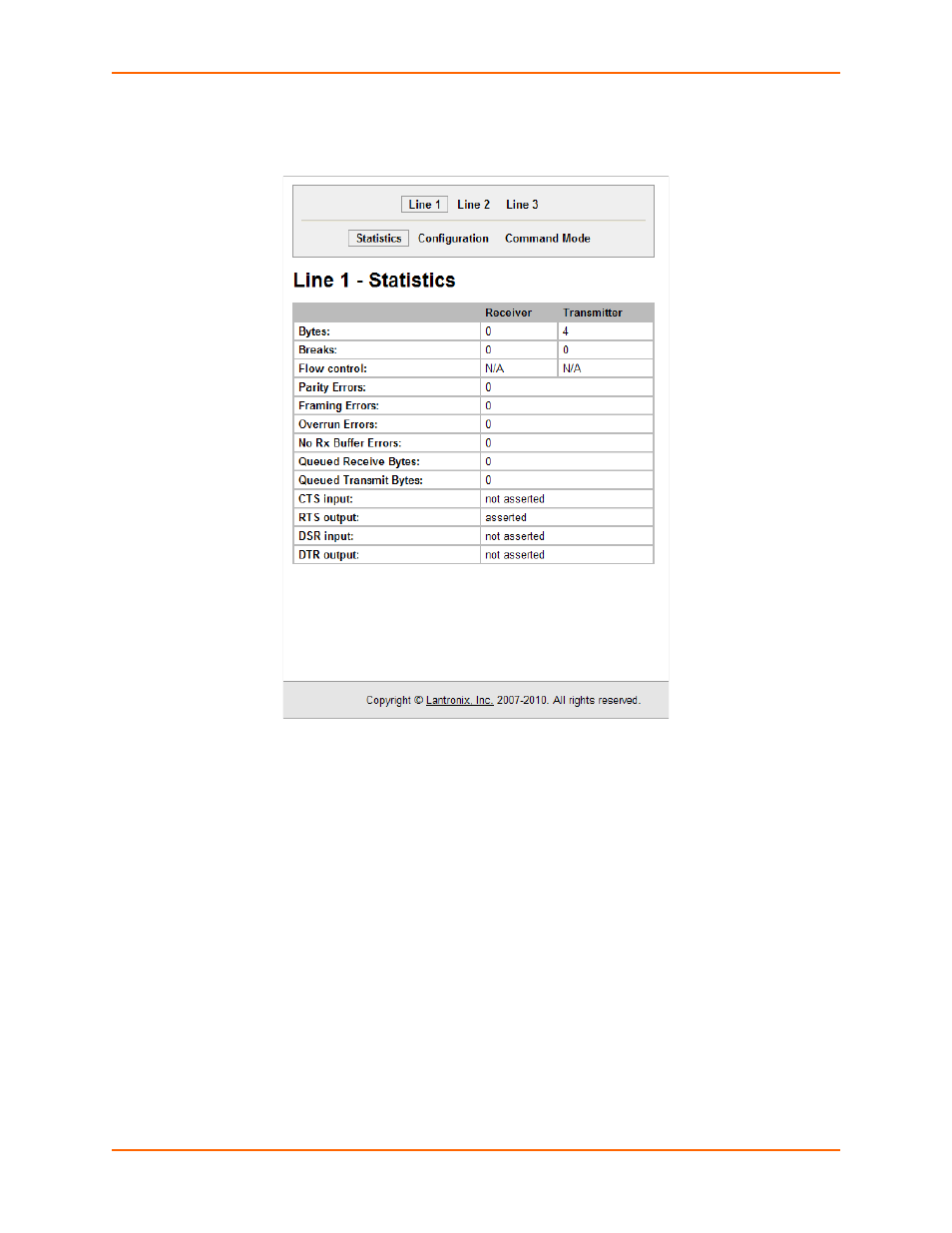 Line configuration | Lantronix XPort AR User Manual | Page 33 / 142