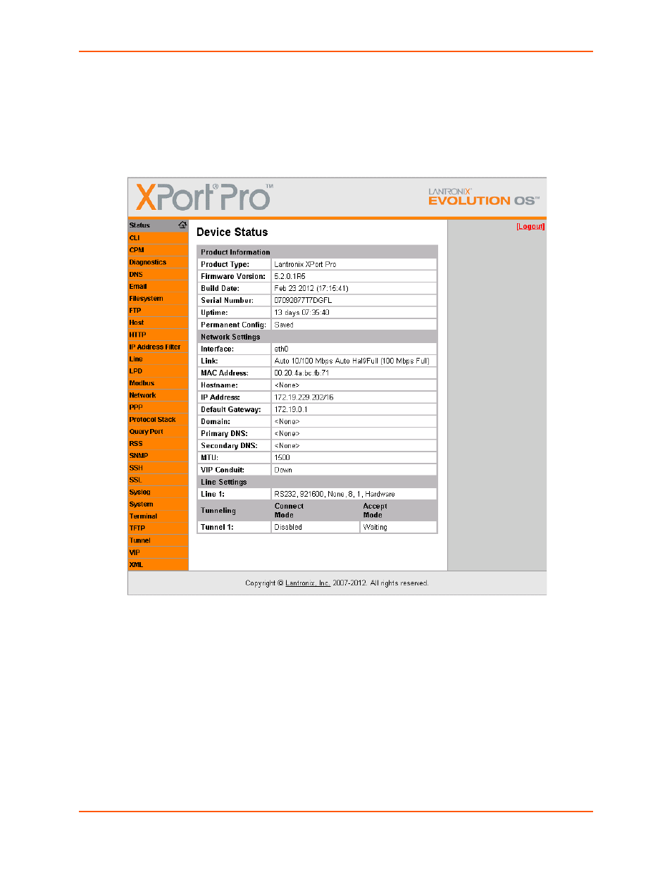 Figure 4-2 | Lantronix XPORT PROTM 900-560 User Manual | Page 24 / 154