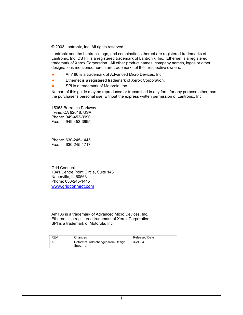 Copyright & trademark | Lantronix DSTni-EX User Manual | Page 3 / 95
