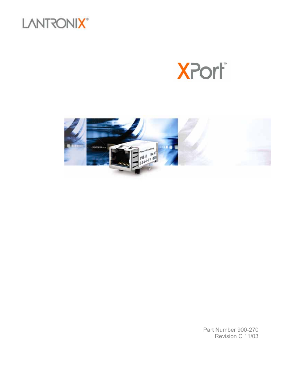 Lantronix XPort User Manual | 87 pages