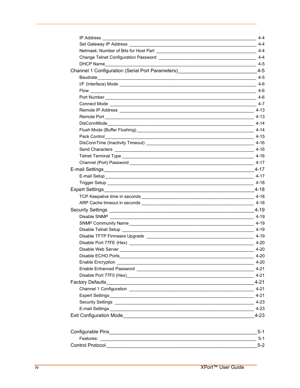 Lantronix XPort User Manual | Page 6 / 87