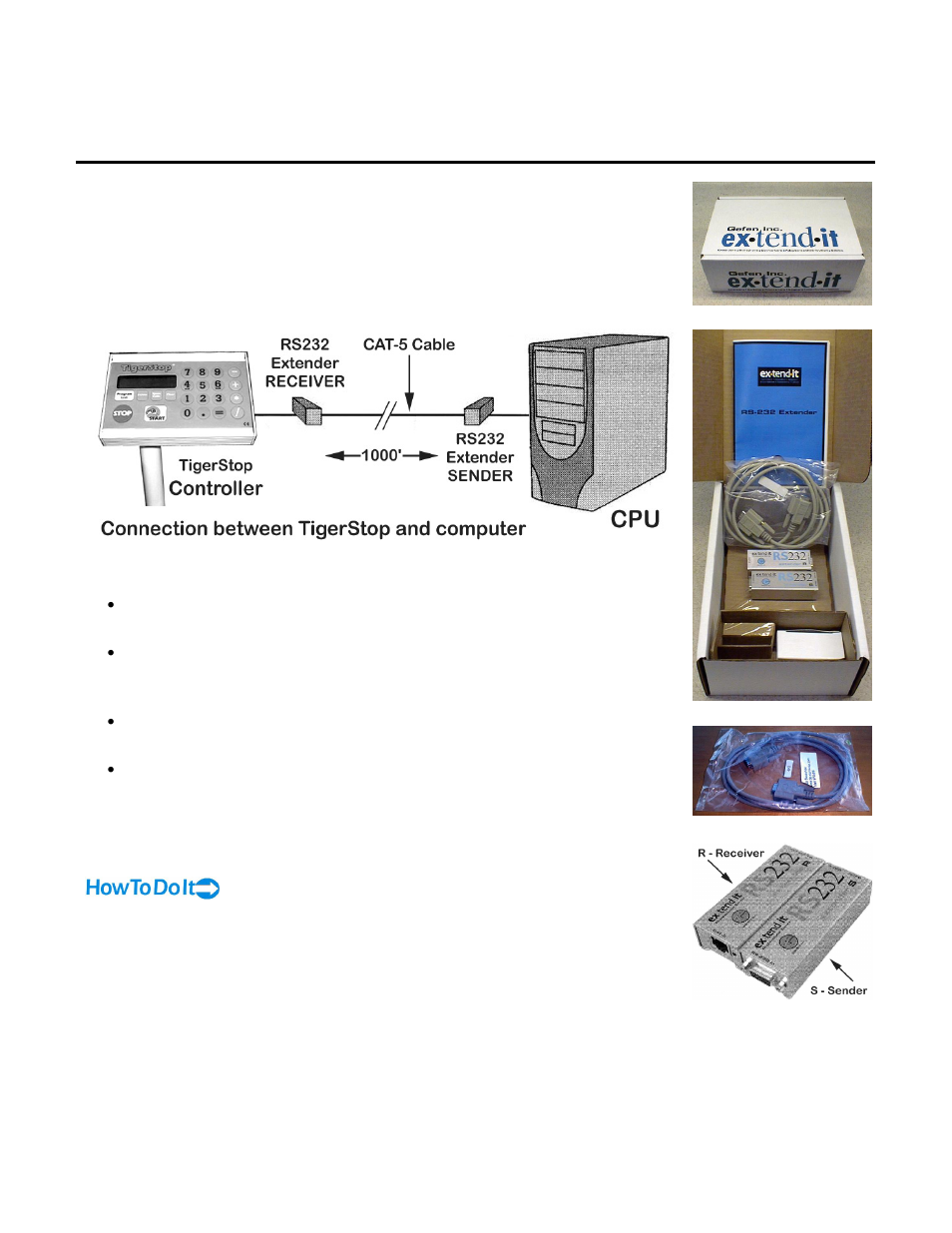 Serial extender, Description and use, Serial extender hook up | Lantronix TS-DDH User Manual | Page 19 / 20