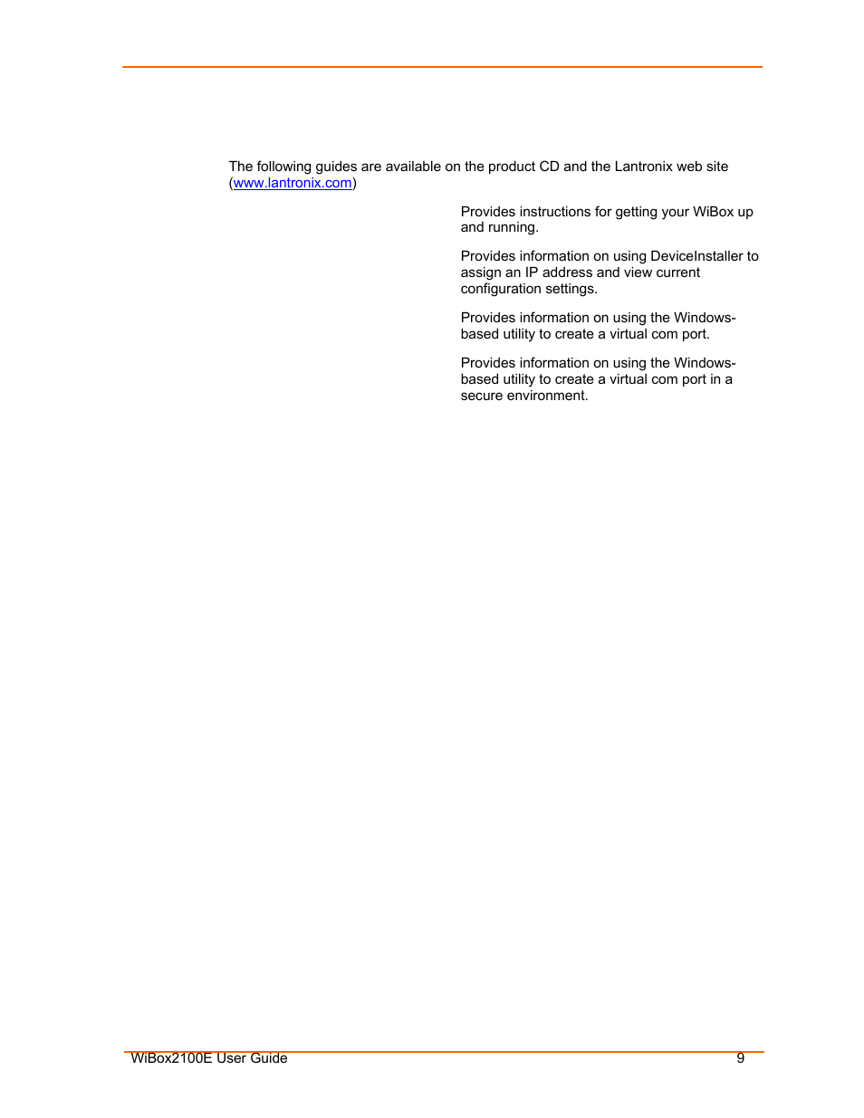 Additional documentation | Lantronix Ethernet User Manual | Page 9 / 92