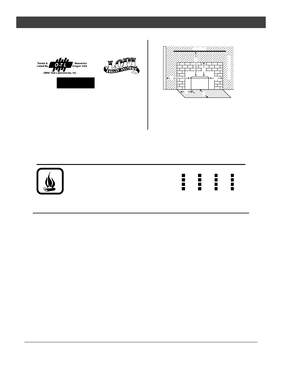 Safety label, Caution | Lopi Yankee Bay Pellet Insert User Manual | Page 35 / 40