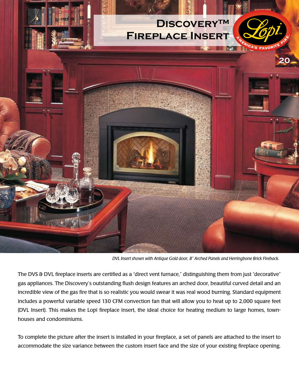 Discovery™ fireplace insert | Lopi Gas Stove And Fireplace User Manual | Page 21 / 28