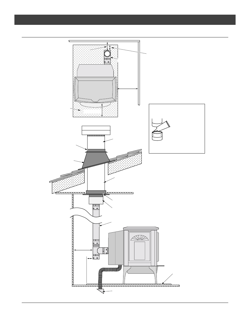 Installation, For qualified installers only), Installation example: class a chimney retrofit | Travis industries | Lopi Leyden Pellet Stove User Manual | Page 16 / 42
