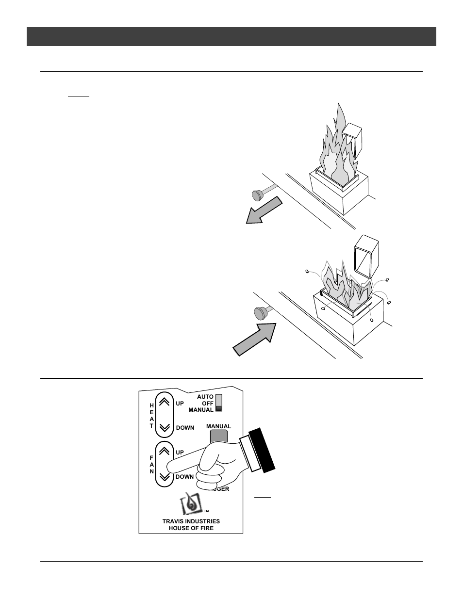 Operation, Restrictor adjustment, Adjusting the fan speed | Travis industries, Not enough air, Too much air | Lopi Leyden Pellet Stove User Manual | Page 24 / 42