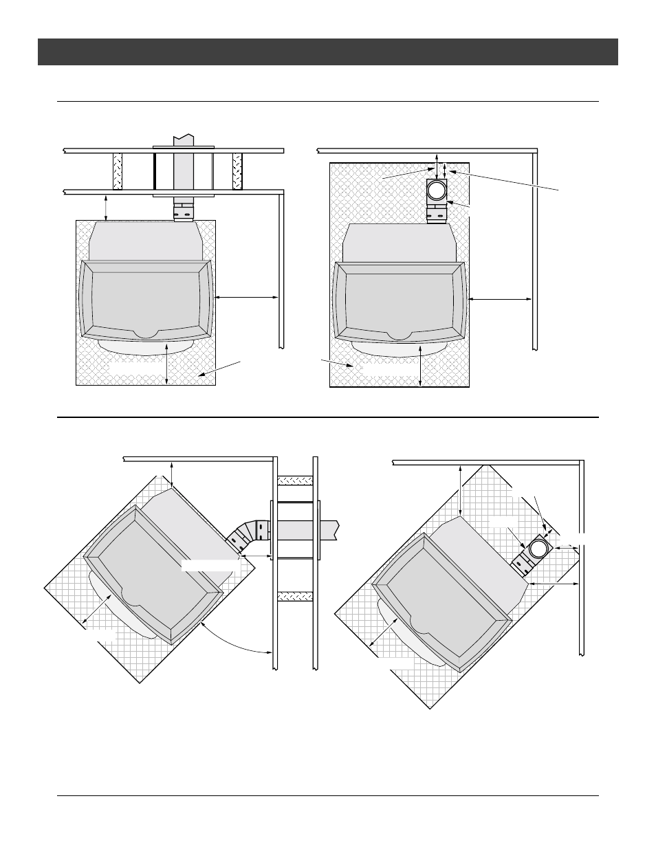 Installation, For qualified installers only), Clearances - straight installation | Clearances - corner installation | Lopi Leyden Pellet Stove User Manual | Page 8 / 42