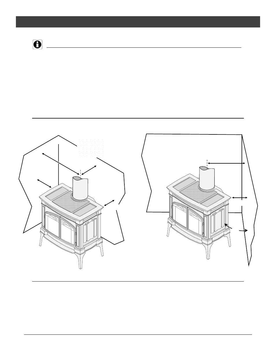 Installation, Installation hints, Stove clearances | Mobile home requirements, Straight installations corner installations | Lopi Direct Vent Freestanding Stove User Manual | Page 8 / 48