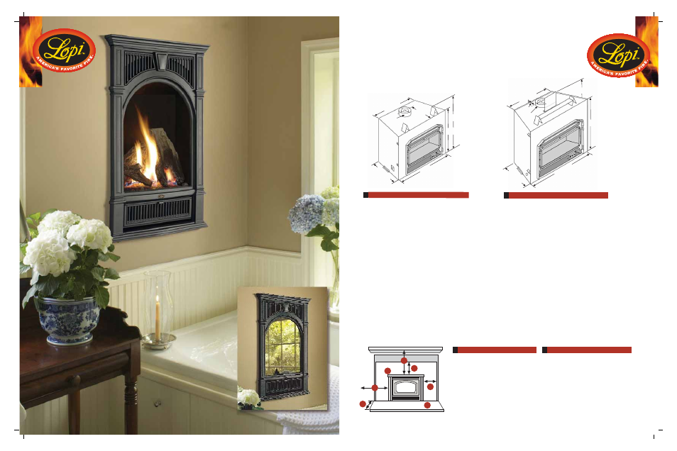 16 clearances to combustibles, 1 d v s 2 d v l | Lopi 21 TRV User Manual | Page 17 / 20