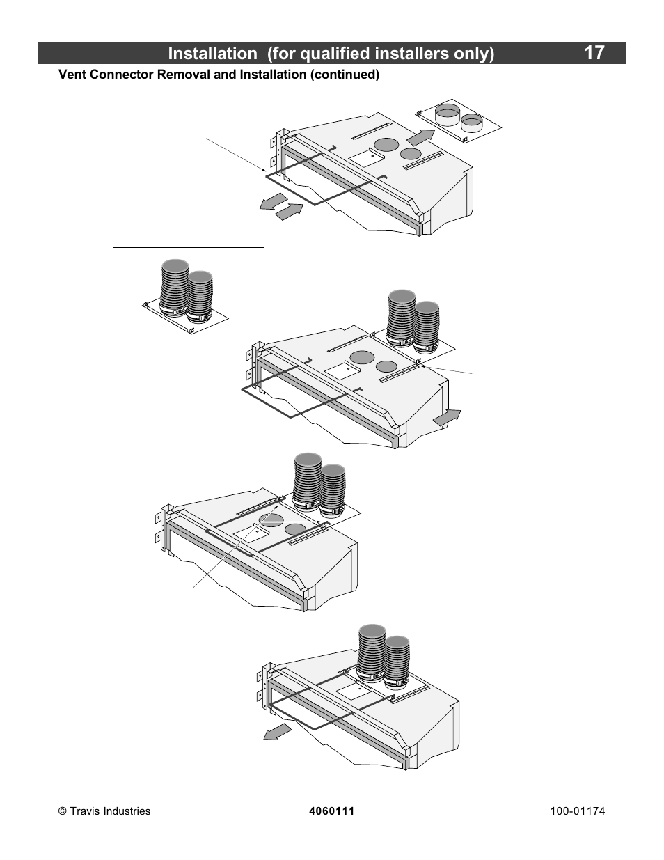 Installation (for qualified installers only) | Lopi DVL Insert EF II User Manual | Page 17 / 44