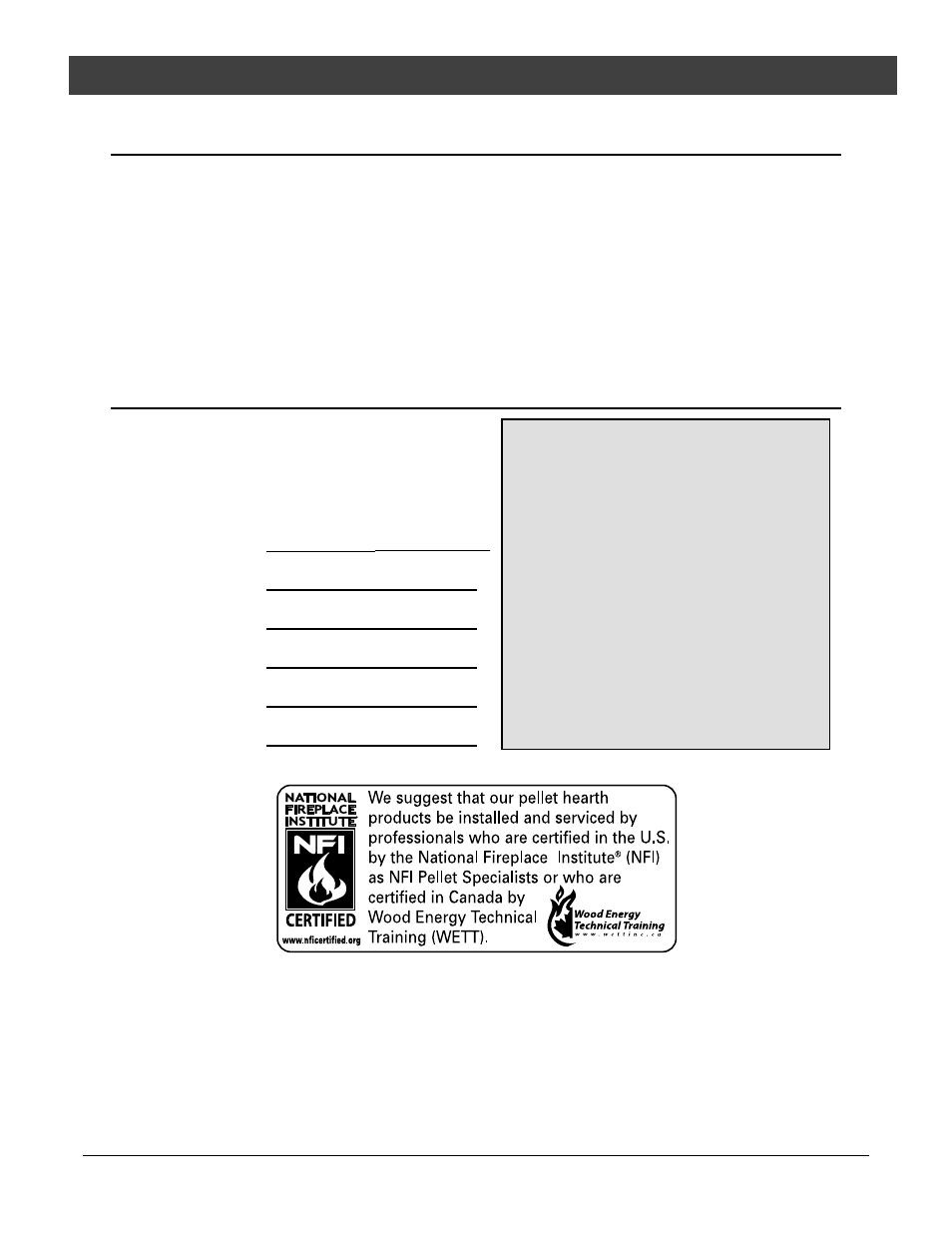 Introduction | Lopi Masonry Fireplace Factory Built (Metal) Fireplace Mobile Home Model: Pioneer Bay (Heritage Bay PI) User Manual | Page 3 / 38