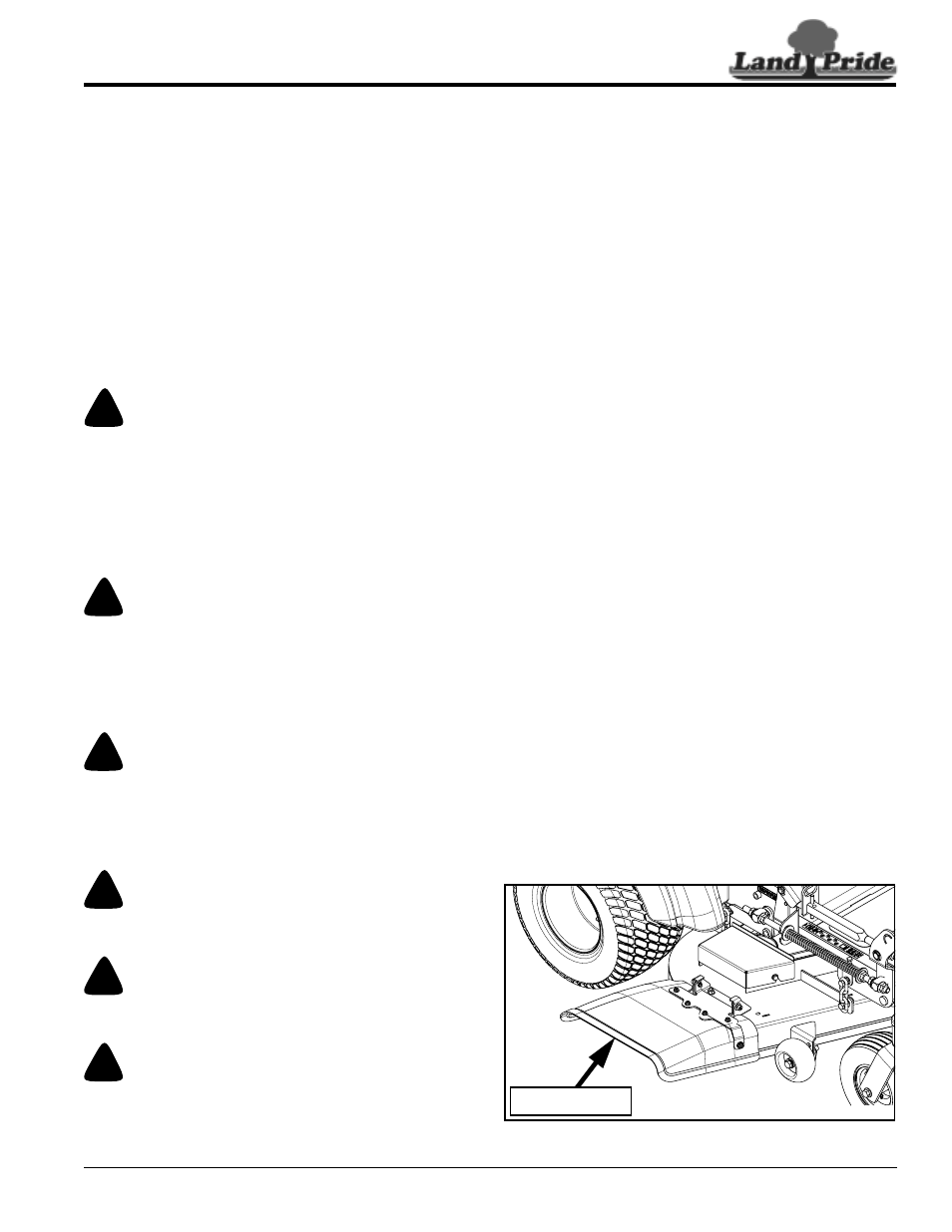 Danger, Warning | Land Pride Accu-Z Razor 357-187M User Manual | Page 19 / 54