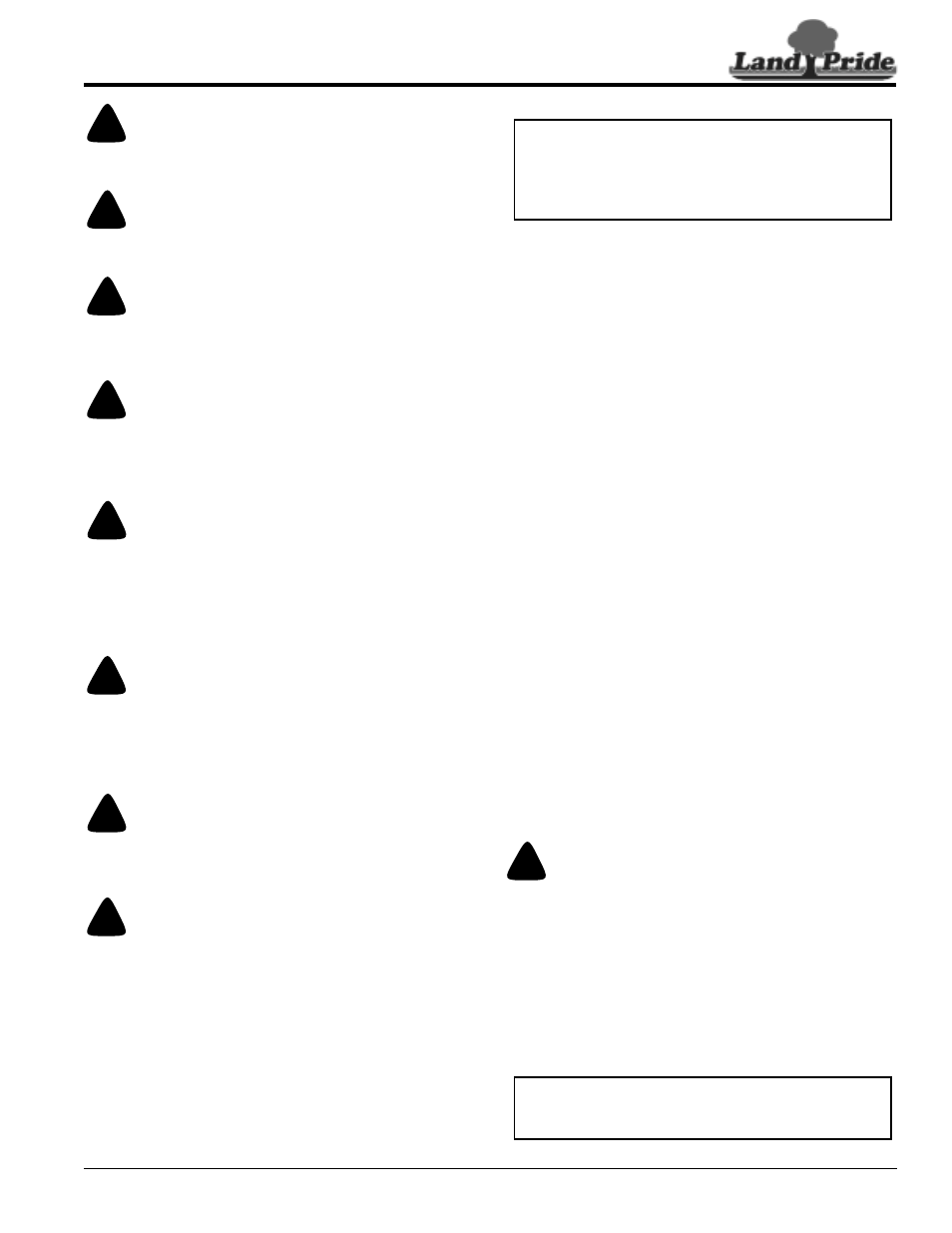 Torque values | Land Pride Accu-Z Razor 357-187M User Manual | Page 33 / 54