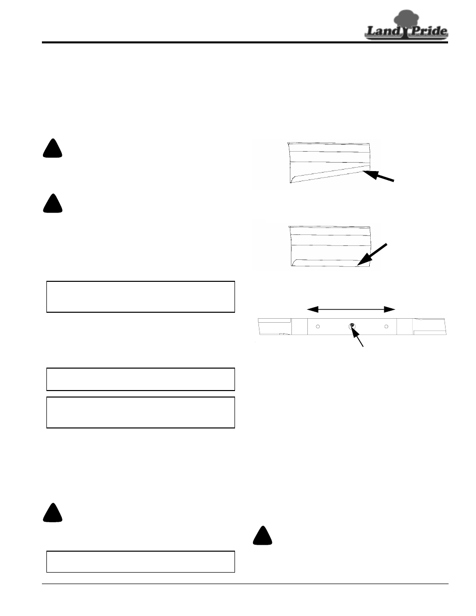 Mower blade maintenance, Warning, Danger | Caution, Table of contents mower blade maintenance | Land Pride Accu-Z Razor 357-187M User Manual | Page 41 / 54