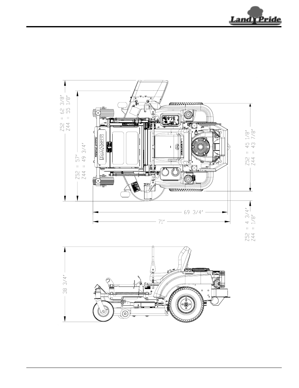 Land Pride Accu-Z Razor 357-187M User Manual | Page 47 / 54