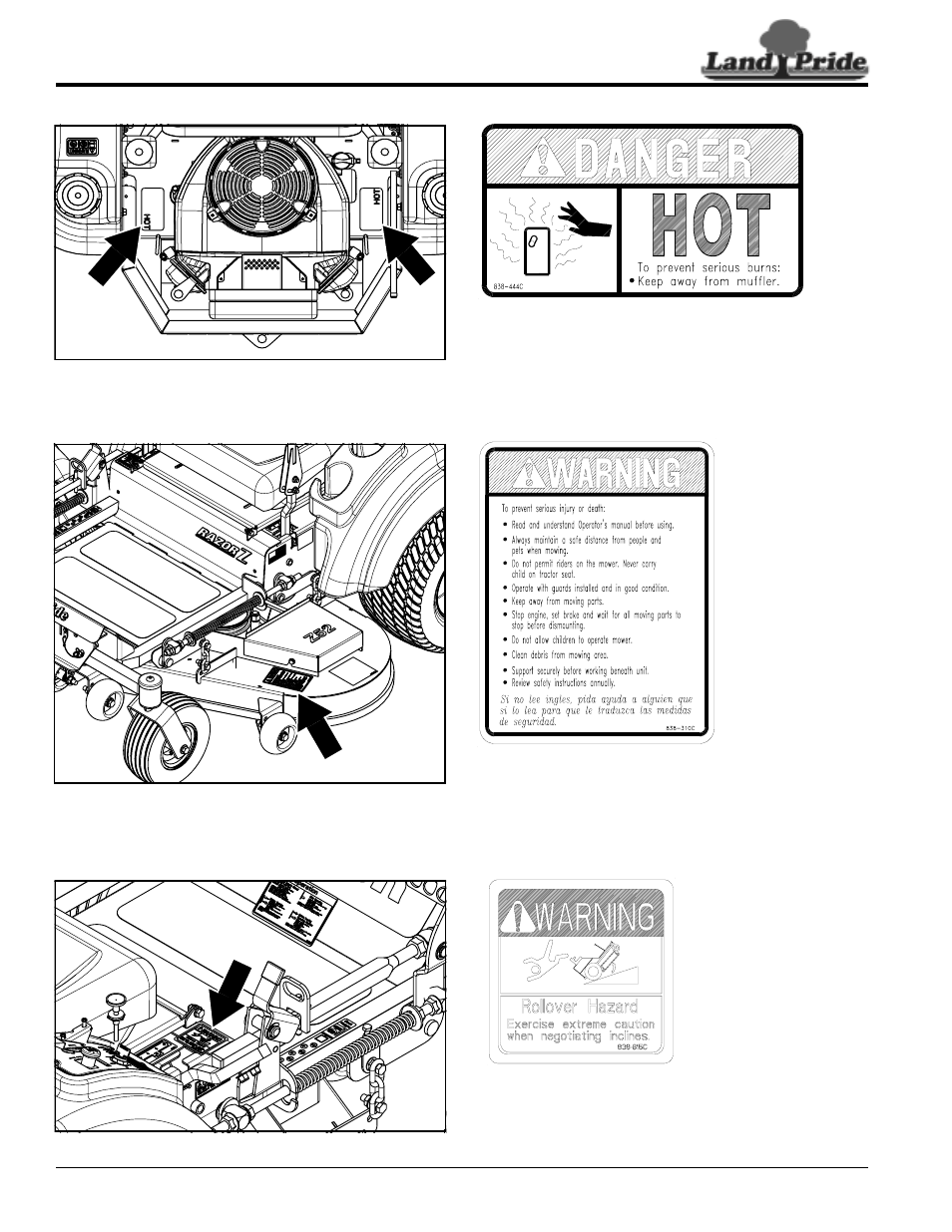 Land Pride Accu-Z Razor 357-187M User Manual | Page 8 / 54