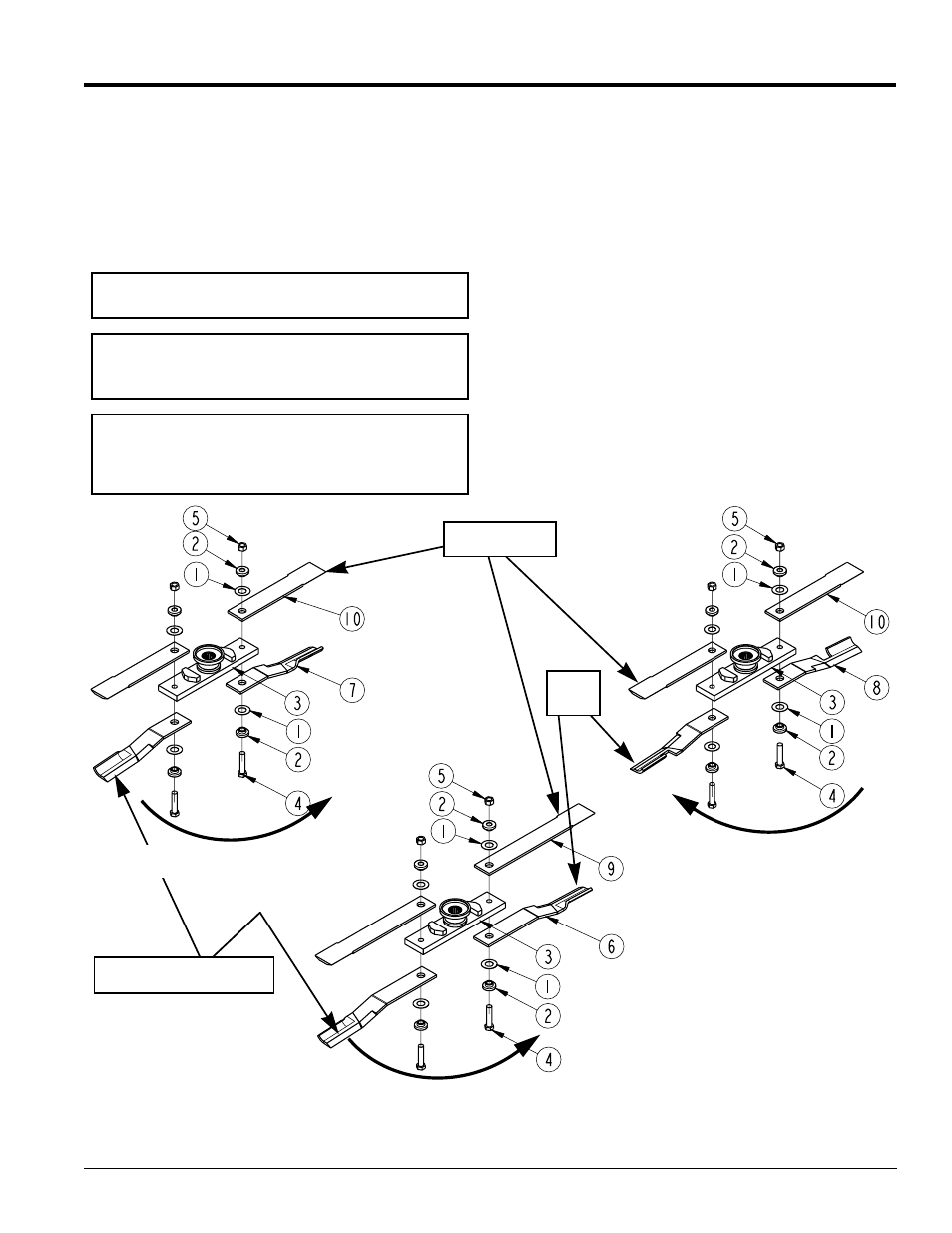 Shredder assembly instructions, Replacing blade spacers | Land Pride 55 Series User Manual | Page 3 / 4