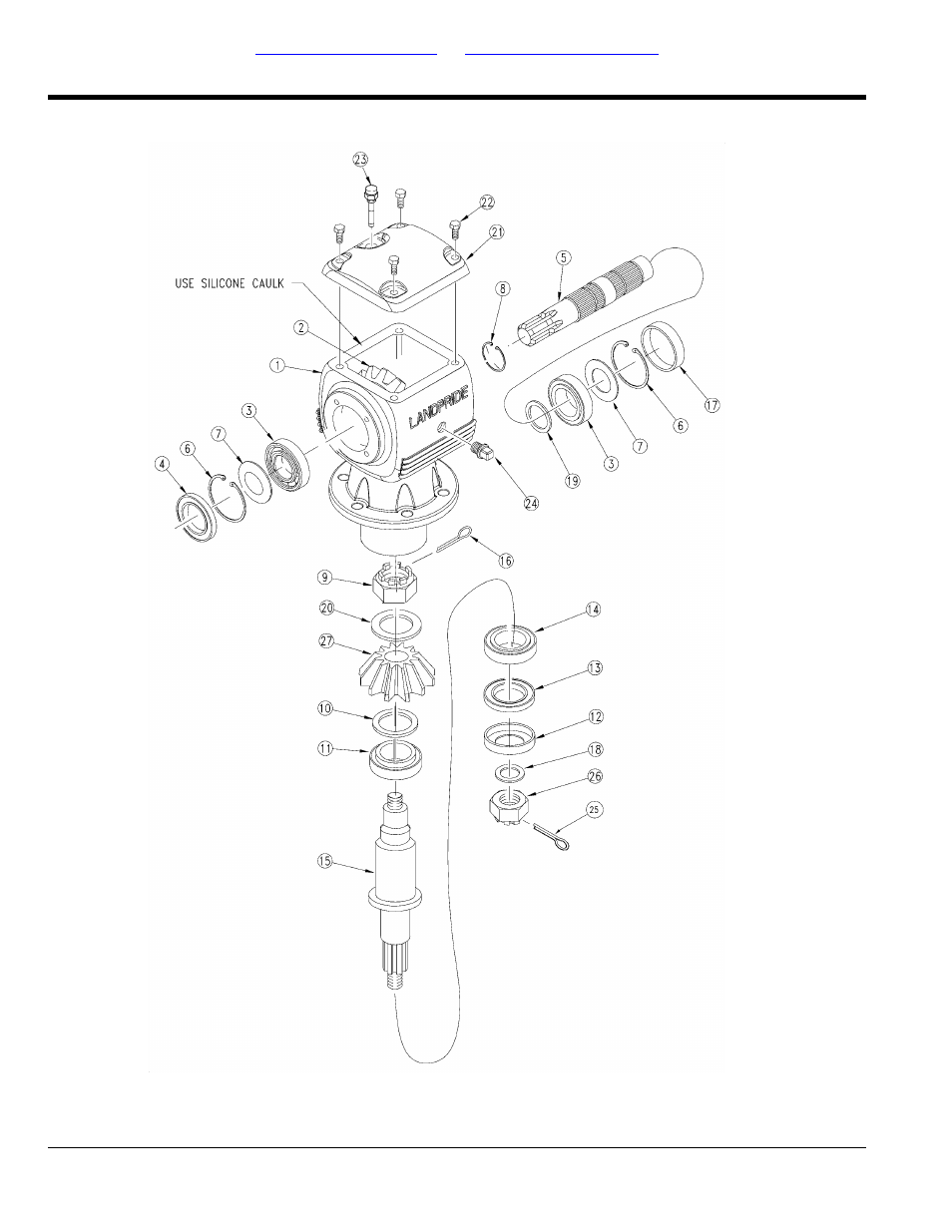 Section 6: gearboxes (1000 rpm), Gearbox 1000 rpm (826-317c), Table of contents part number index | Land Pride RCM5510 User Manual | Page 122 / 192