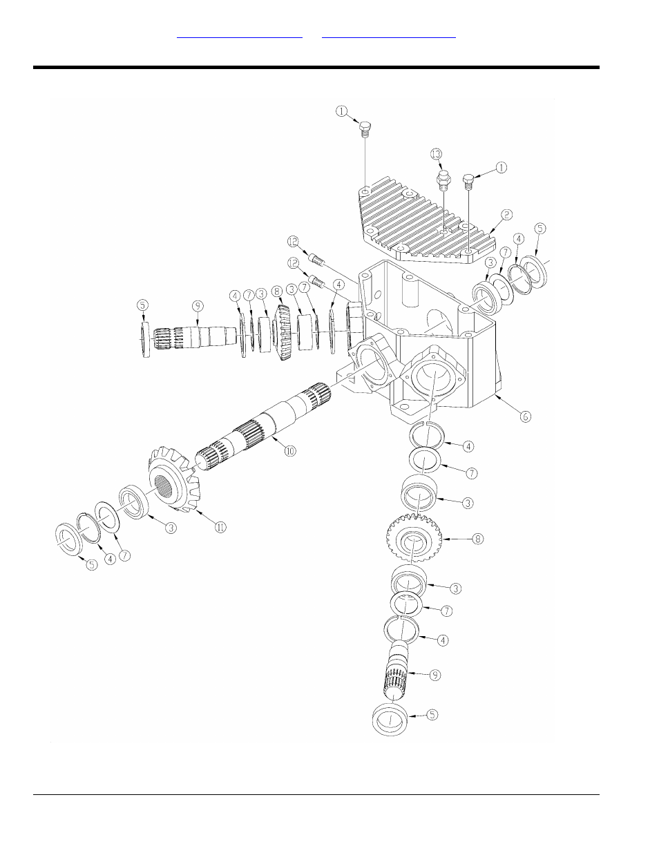 Gearbox divider 1000 rpm (826-521c) comer, Table of contents part number index | Land Pride RCM5510 User Manual | Page 134 / 192