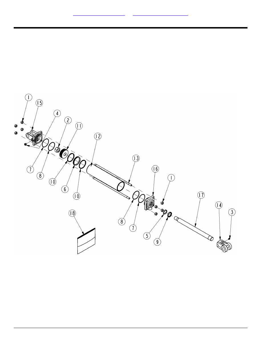 Hydraulic cylinder (810-312c) red lion), Table of contents part number index | Land Pride RCM5510 User Manual | Page 172 / 192