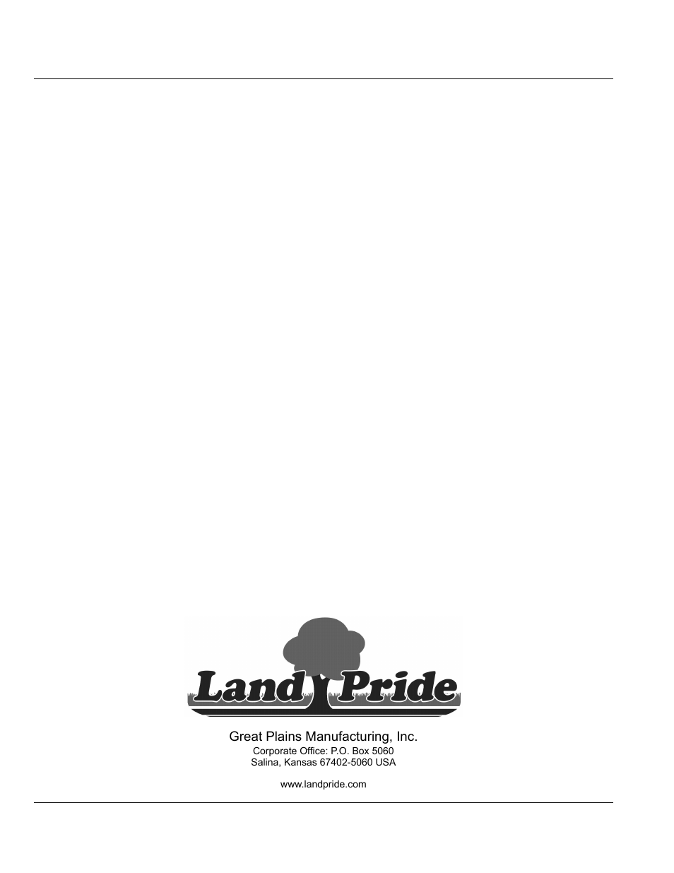 Land Pride RCM5510 User Manual | Page 192 / 192