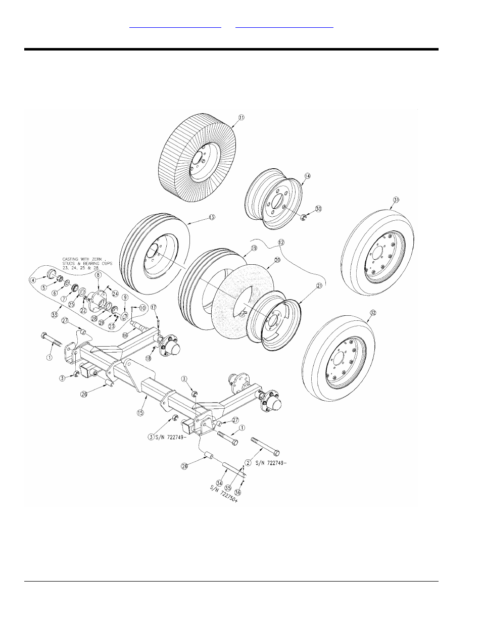 Section 3: axles, Axle center dual, Table of contents part number index | Land Pride RCM5510 User Manual | Page 38 / 192