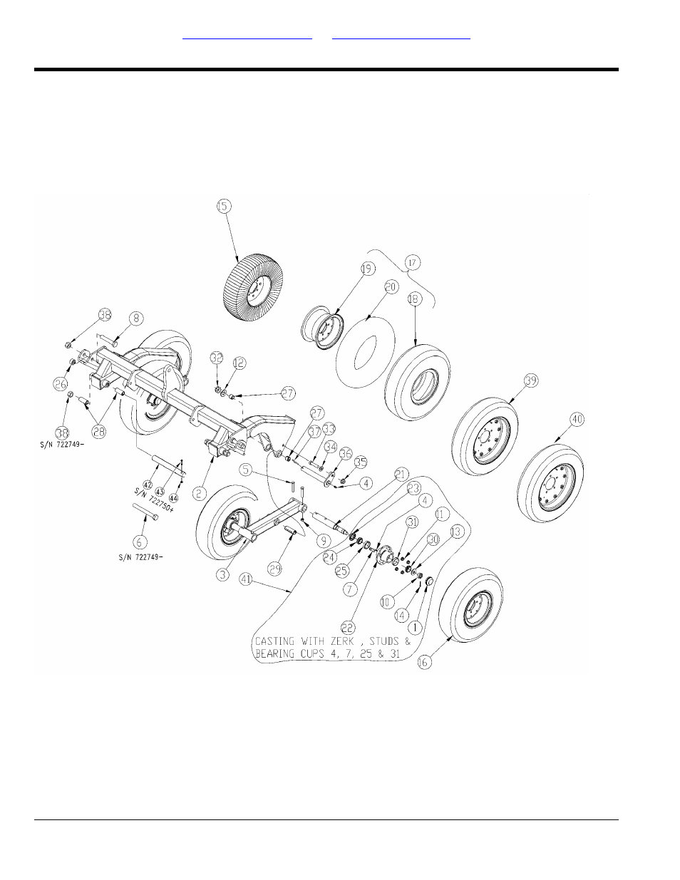 Axle tandem center deck, Table of contents part number index | Land Pride RCM5510 User Manual | Page 40 / 192