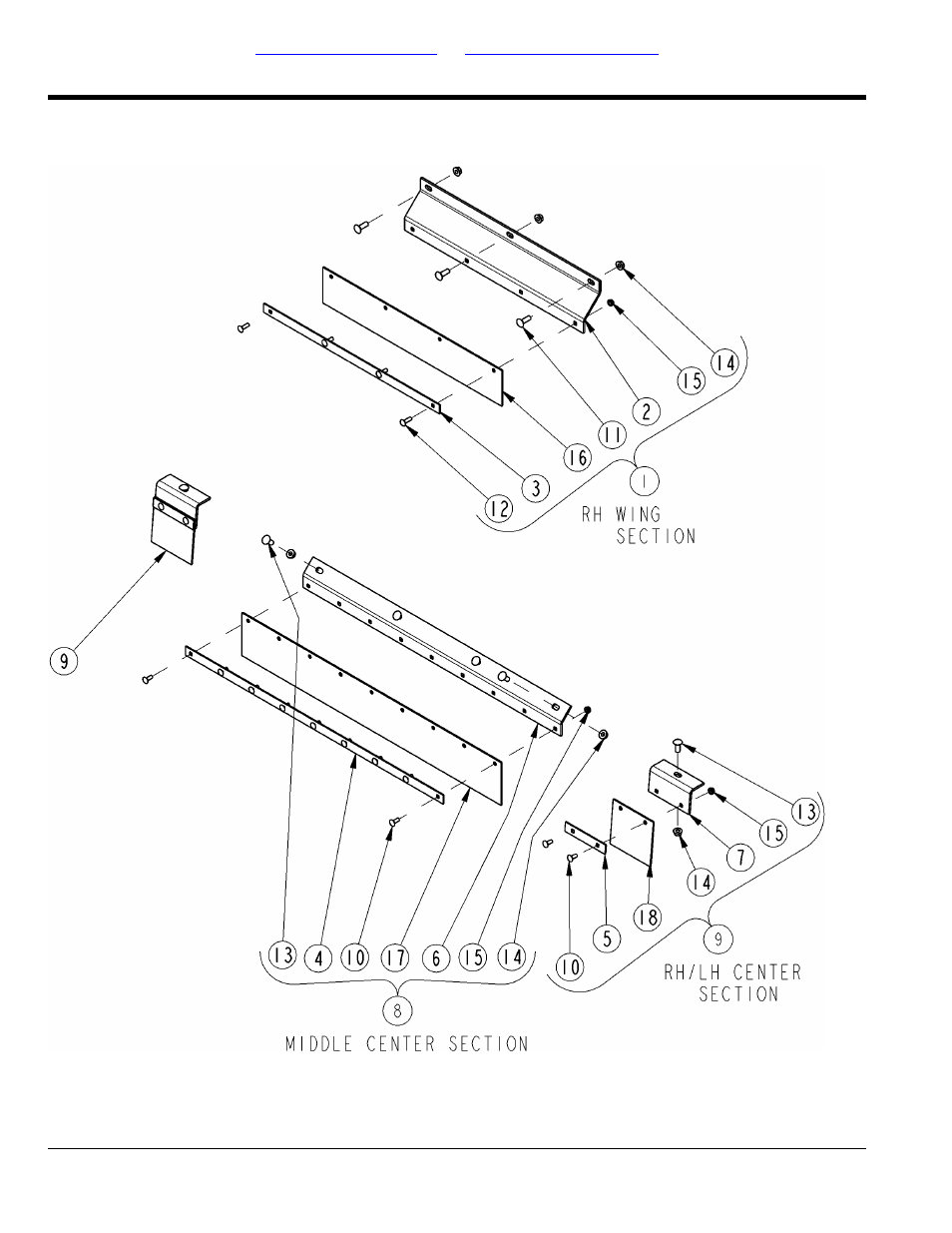 Guards rubber rear, Table of contents part number index | Land Pride RCM5510 User Manual | Page 58 / 192