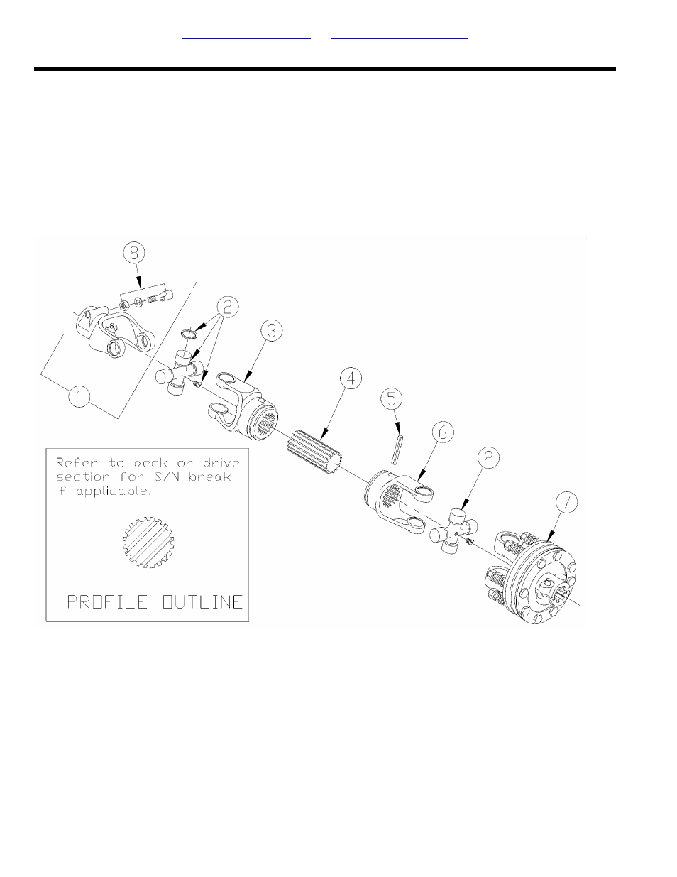 Section 5: drivelines (1000 rpm), Driveline center (826-478c) comer, Table of contents part number index | Land Pride RCM5510 User Manual | Page 60 / 192