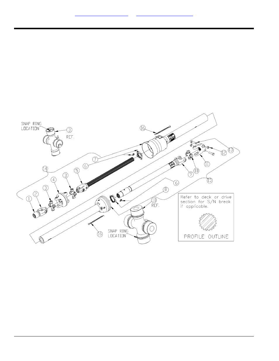 Driveline cv 1000 rpm (826-645c), Table of contents part number index | Land Pride RCM5510 User Manual | Page 72 / 192