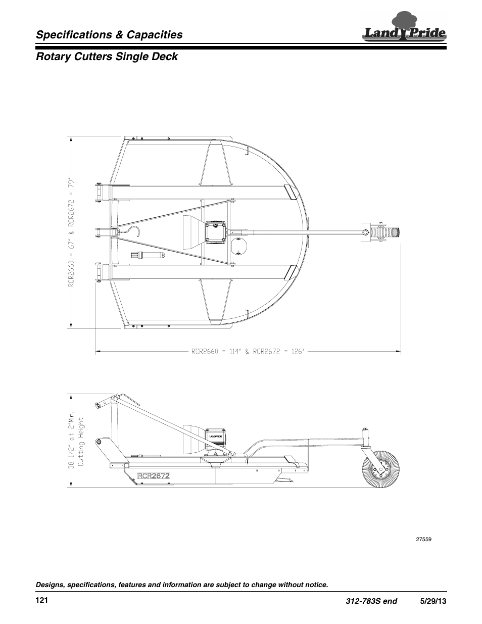 Land Pride RCR2672 User Manual | Page 2 / 2