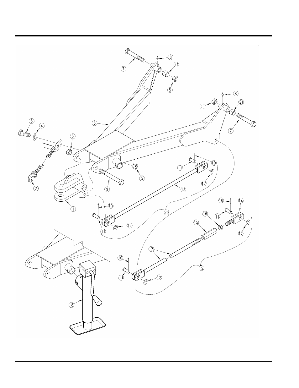 Rc5010 & rc6010 series (540 rpm), Section 2: hitch, Hitch | Table of contents part number index | Land Pride RCM5010 User Manual | Page 10 / 308