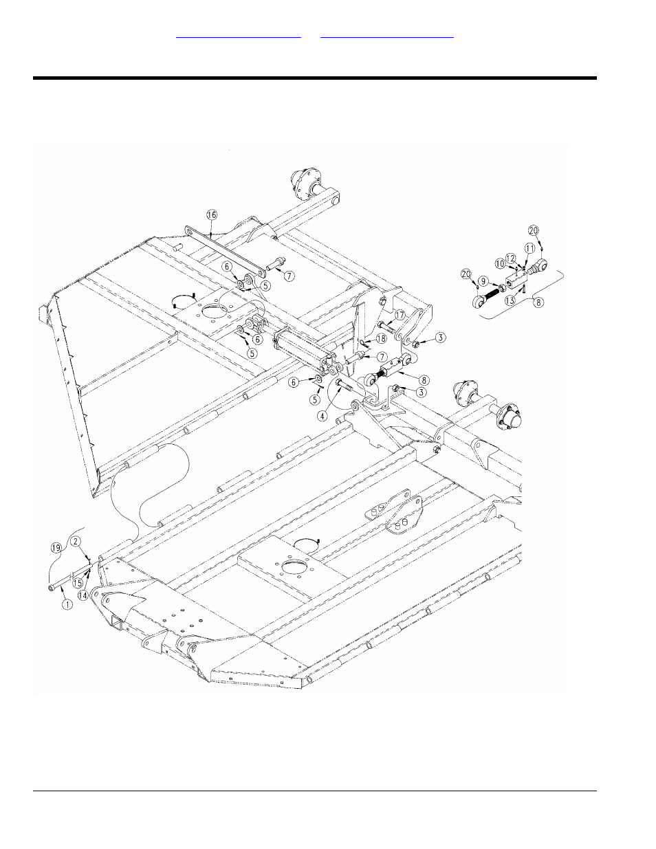 Wing turnbuckle and transport bar, Table of contents part number index | Land Pride RCM5010 User Manual | Page 170 / 308