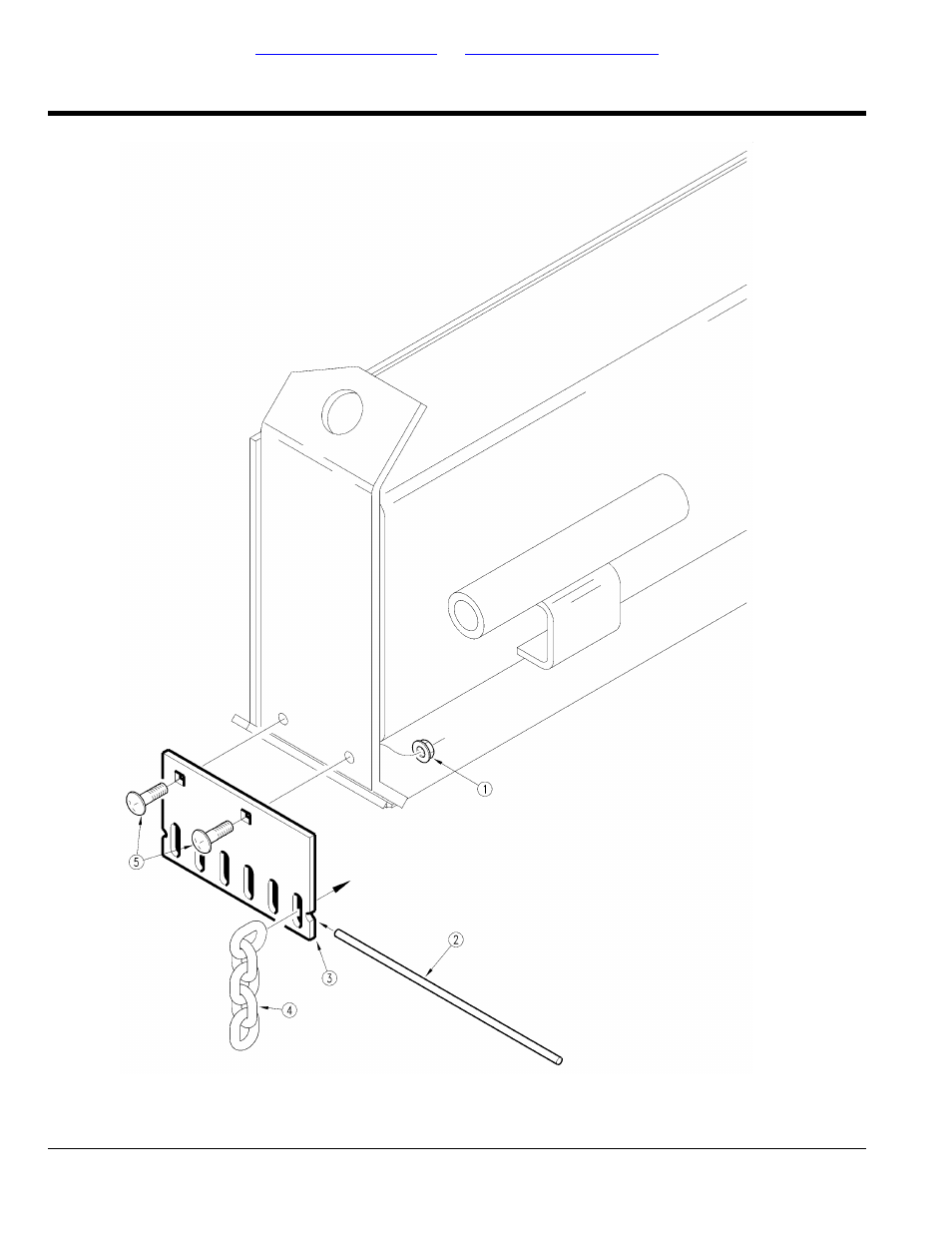 Guard weight box rear chain, Table of contents part number index | Land Pride RCM5010 User Manual | Page 188 / 308