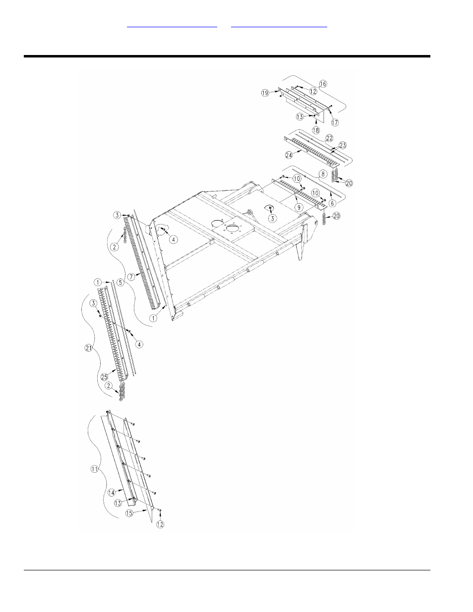 Guards right hand deck (s/n 292792+), Table of contents part number index | Land Pride RCM5010 User Manual | Page 204 / 308