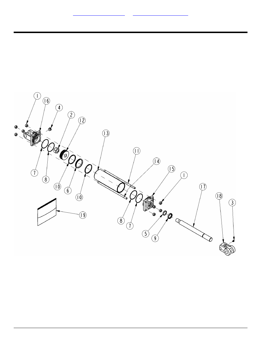 Hydraulic cylinder (810-624c) red lion, Table of contents part number index | Land Pride RCM5010 User Manual | Page 282 / 308