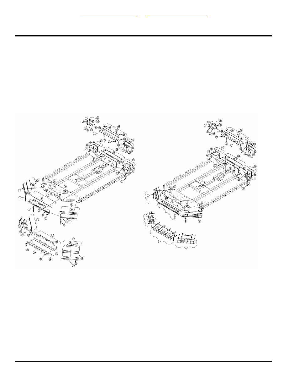 Guards center deck (s/n 292791-), Table of contents part number index | Land Pride RCM5010 User Manual | Page 48 / 308